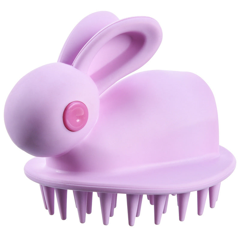 Soft Rubber Shampoo Brush for Kids' Scalp Massage